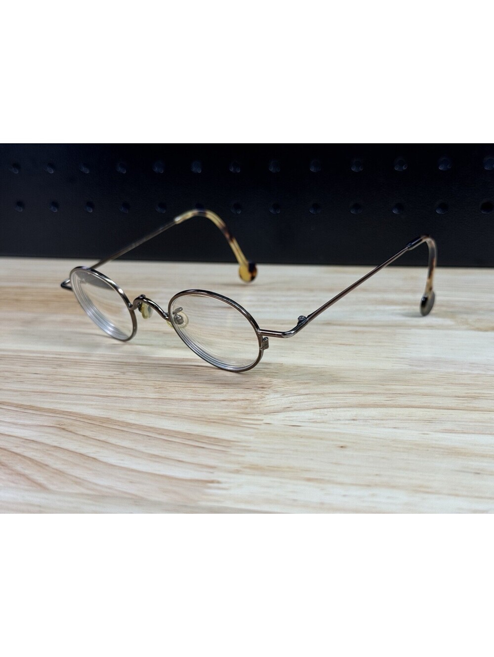 RARE Original 1994 LA EYEWORKS BODHI 414 Bronze Eyeglasses Retro Prop *READ*